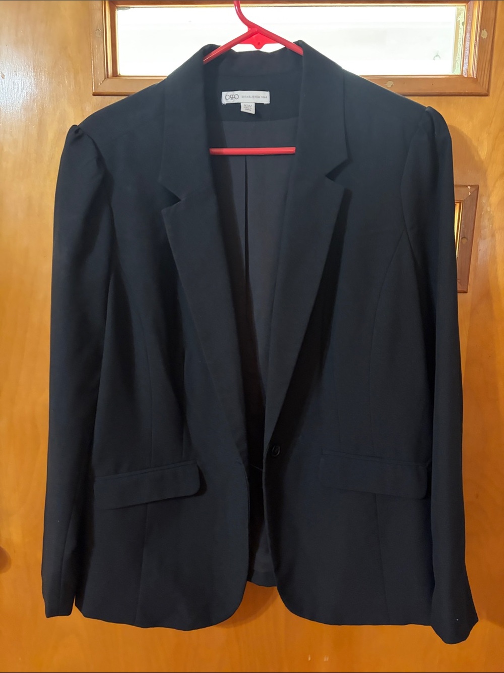 Cato Black Single-Button Blazer